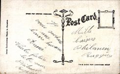 Vintage Postcard Fantaisie Toilee Chaussure Horseshoe