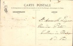 CPA Folklore Surprise par l'orage 