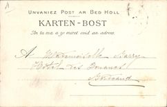 CPA Folklore Jeune fille de Saint pol de Leon tricotant