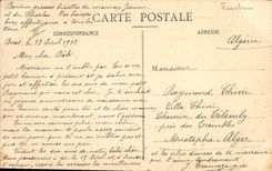 Postal Folclore Trajes de Rosporden y Coray