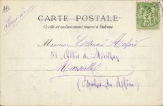 Postal Folclore hola el casó a Cornouailles Matrimonio