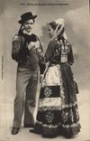 CPA Folklore Maries de Quimper 