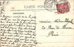 Postal Folclore Puente el Abad un Penneres Muchacha que debe casarse