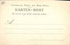 Postal Folclore el viejo tejedor de Locronan