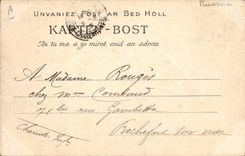 Postal Folclore Mujer y niño de Chateaulin