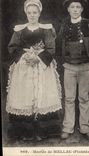 CPA Folklore Maries de Mellac Mariage
