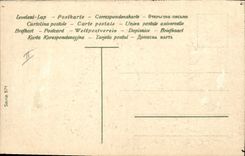 CPA Fantaisie Fleurs Coeur Hirondelle