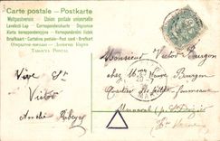 CPA Fantaisie Fleurs Trefles