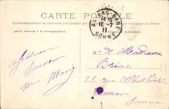 Vintage Postcard Flixecourt the castle Entered of honor