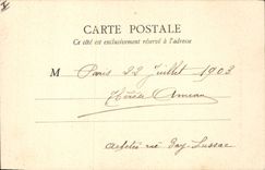 Vintage Postcard Paris Elysée palace Roasts garden