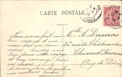 Vintage Postcard Paris the grid of the Elysium