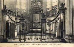 CPA Cathedrale d'Amiens Chapelle Saint Francois Grille