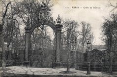 CPA Paris Grille de l'Elysee