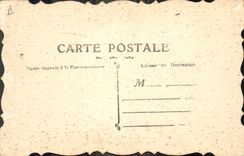 Vintage Postcard Fantasy (drawing has the hand) Flowers Boat