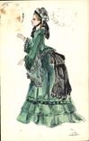 CPA Fantaisie (dessin a la main) Femme 