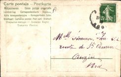 CPA Fantaisie Fleurs Poisson 1er Avril (carte toilee)