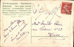 CPA Fantaisie Fleurs (carte toilee)