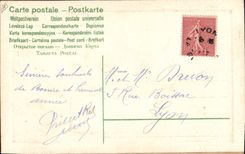 CPA Fantaisie Fleurs (carte toilee)
