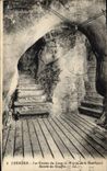 CPA Grotte Grottes Lourdes Les grottes du loup Entree du gouffre 