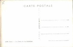 Postal Órgano Albi el coro de la catedral