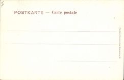 Postal Órgano Estrasburgo Catedral Nave central