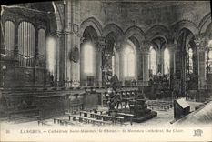 CPA Orgue Langres Cathedrale Saint Mammes le choeur 