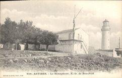 Vintage Postcard Antibes the Semaphore ND of Good port