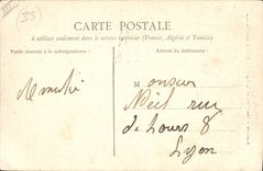 Vintage Postcard Arcachon Semaphore seen of the Cape