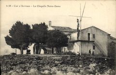 Vintage Postcard Cape of antibes the vault Notre Dame