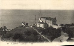 Vintage Postcard Biarritz the Semaphore