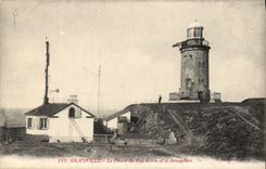 CPA Granville Le Phare du Cap Lihou et le Semaphore