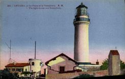 CPA Antibes Le Phare et le Semaphore 