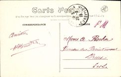 Vintage Postcard Militaria Chateaudun Fights on the Place on October 18th, 1870 Philippoteaux Town hall