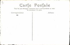 Vintage Postcard Militaria Evenements of 1871 Ruins of the castle of Cloud Saint sets fire to by the Prussians