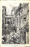 Vintage Postcard Militaria Events of 1871 Ruins of the castle of Saint Cloud Main staircase