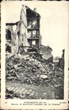 CPA Militaria Evenements de 1871 Maisons de Saint Cloud incendiees par les Allemands 