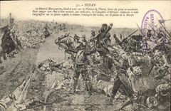 CPA Militaria Sedan Le General Marguerite blesse sur le plateau de Floing 