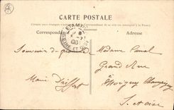 Postal Militaria Monumento Tumba alumno tiene la memoria de los soldados muertos para la patria 1870 1871