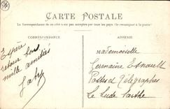 Vintage Postcard Militaria Monument Le Mans Rules of General Chanzy