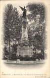 Vintage Postcard Militaria Monument high has the memory of the combatants of 1870 Perpignan
