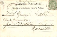 Vintage Postcard Militaria Monument of the Belfort Mobiles