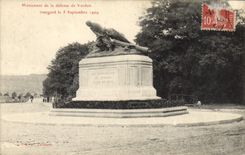 Vintage Postcard Militaria Monument of the defense of Verdun