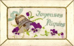 CPA Fantaisie Toilee Fleurs 