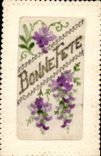 CPA Fantaisie Toilee Fleurs 