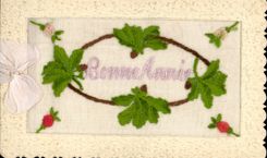 CPA Fantaisie Toilee Fleurs 