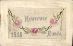 CPA Fantaisie Toilee Fleurs 