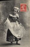 CPA Folklore Rosporden Le tablier neuf 
