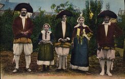 CPA Folklore Guerande Paludiers de Sallie