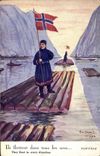 CPA Fantaisie Illustrateur Dupuis Norvege Ils flottent dans tous les sens