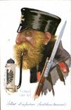CPA Fantaisie Illustrateur Dupuis Militaria Soldat d'infanterie Bavarois Baviere